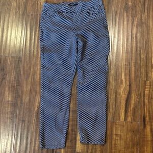 Mario Serrani Black and White Patterned Pants